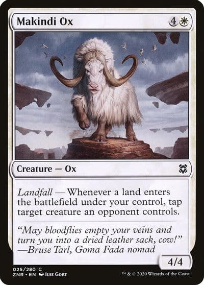 Makindi Ox Zendikar Rising Magic card