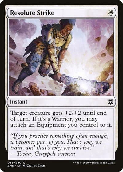 Resolute Strike Zendikar Rising Magic card
