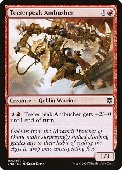 Teeterpeak Ambusher Zendikar Rising Magic card