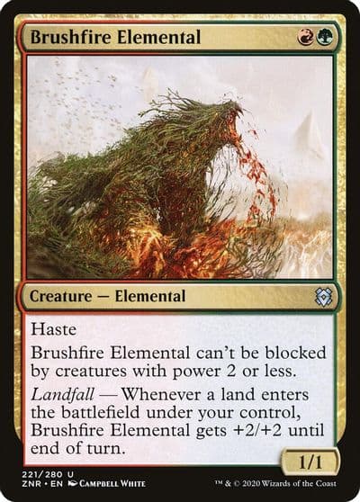 Brushfire Elemental Zendikar Rising Magic card