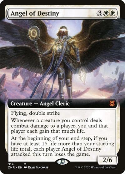 Angel of Destiny Extended Art Zendikar Rising Magic card
