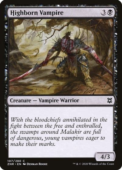 Highborn Vampire Zendikar Rising Magic card