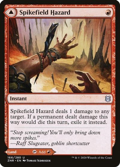 Spikefield Hazard Zendikar Rising Magic card