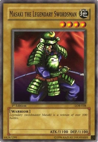 Masaki the Legendary Swordsman The Legend of Blue Eyes White Dragon Yu-Gi-Oh! card