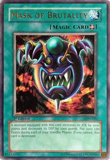 Mask of Brutality Labyrinth of Nightmare Yu-Gi-Oh! card