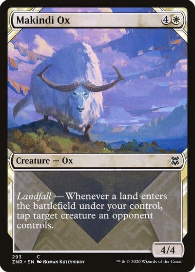 Makindi Ox Showcase Zendikar Rising Magic card