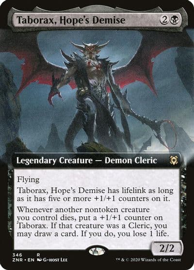 Taborax Hopes Demise Extended Art Zendikar Rising Magic card