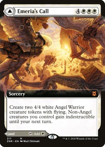 Emerias Call Extended Art Zendikar Rising Magic card