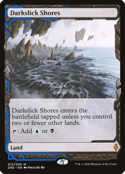 Darkslick Shores Zendikar Rising Expeditions Magic card