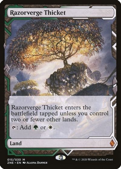 Razorverge Thicket Zendikar Rising Expeditions Magic card