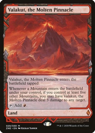Valakut the Molten Pinnacle Zendikar Rising Expeditions Magic card