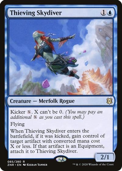 Thieving Skydiver Zendikar Rising Magic card
