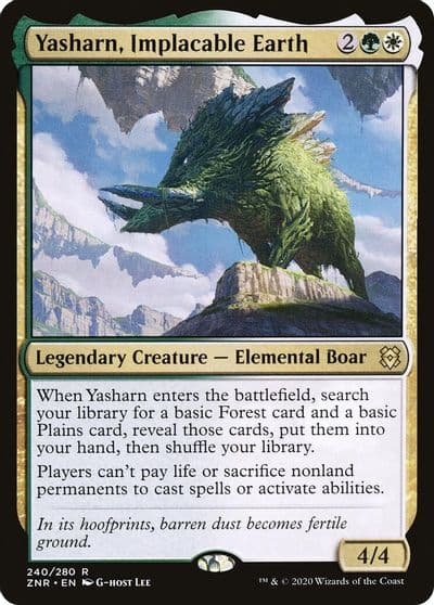 Yasharn Implacable Earth Zendikar Rising Magic card