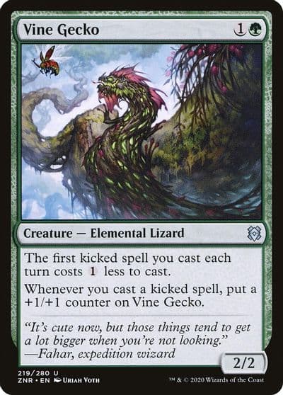 Vine Gecko Zendikar Rising Magic card