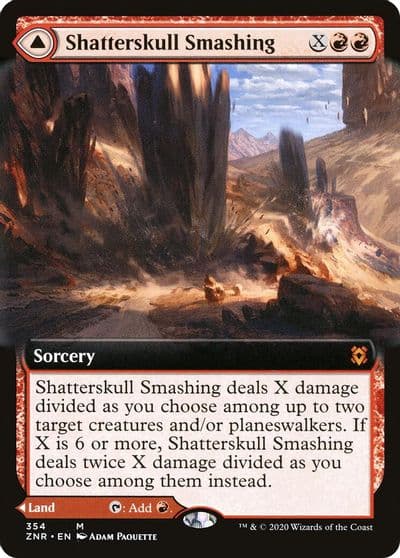 Shatterskull Smashing Extended Art Zendikar Rising Magic card