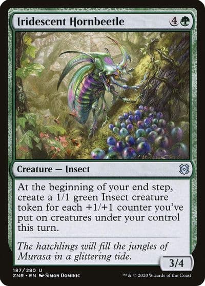 Iridescent Hornbeetle Zendikar Rising Magic card