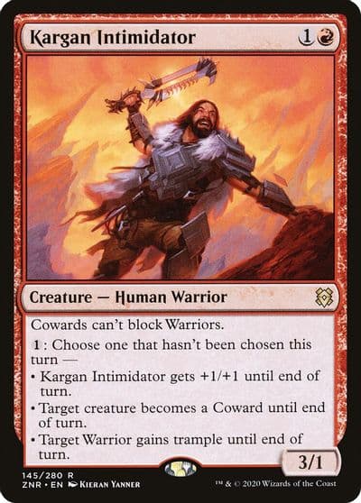 Kargan Intimidator Zendikar Rising Magic card