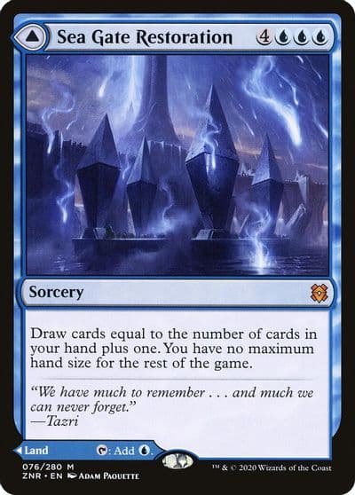 Sea Gate Restoration Zendikar Rising Magic card