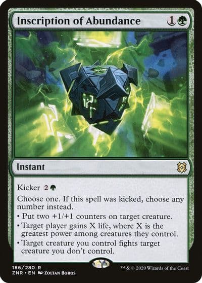 Inscription of Abundance Zendikar Rising Magic card