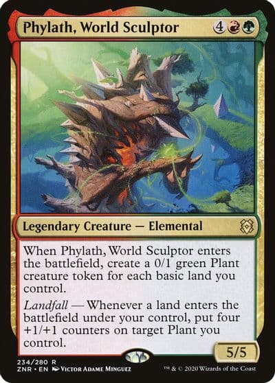 Phylath World Sculptor Zendikar Rising Magic card