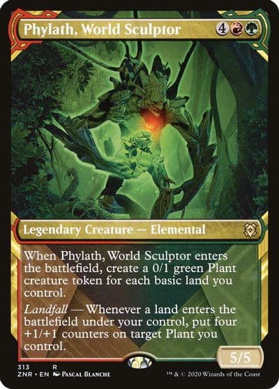 Phylath World Sculptor Showcase Zendikar Rising Magic card