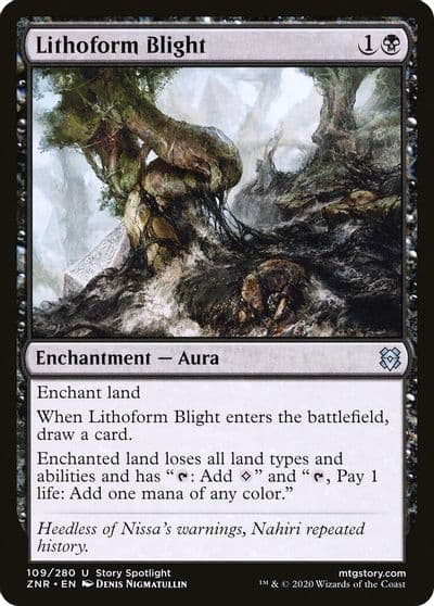 Lithoform Blight Zendikar Rising Magic card