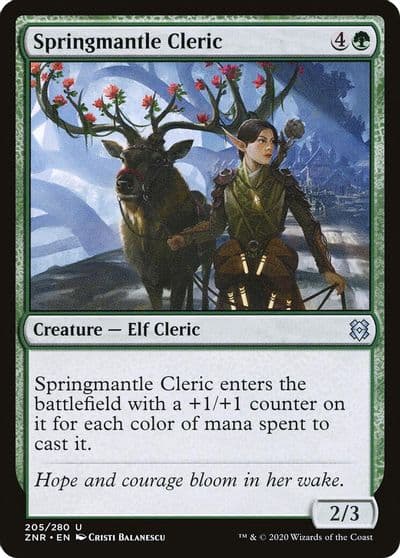 Springmantle Cleric Zendikar Rising Magic card