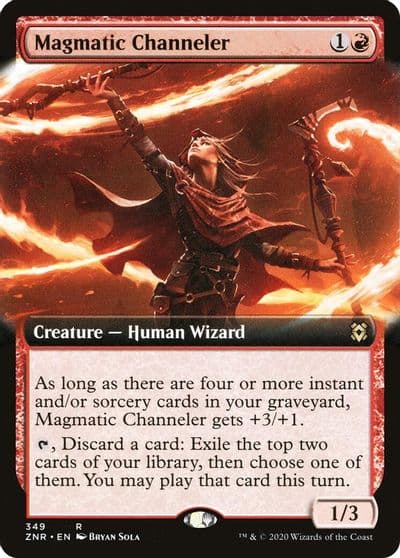 Magmatic Channeler Extended Art Zendikar Rising Magic card