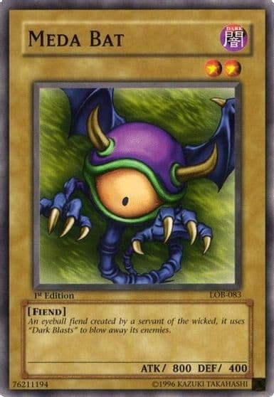 Meda Bat The Legend of Blue Eyes White Dragon Yu-Gi-Oh! card