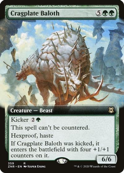 Cragplate Baloth Extended Art Zendikar Rising Magic card