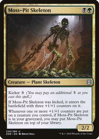 Moss Pit Skeleton Zendikar Rising Magic card