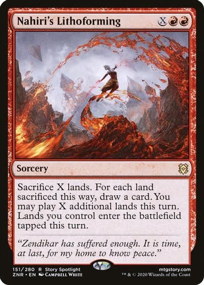 Nahiris Lithoforming Zendikar Rising Magic card