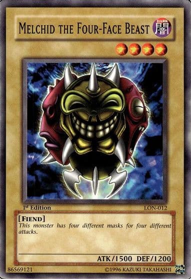 Melchid the Four Face Beast Labyrinth of Nightmare Yu-Gi-Oh! card