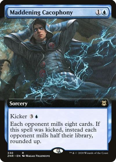 Maddening Cacophony Extended Art Zendikar Rising Magic card
