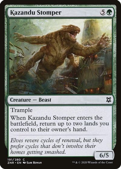 Kazandu Stomper Zendikar Rising Magic card