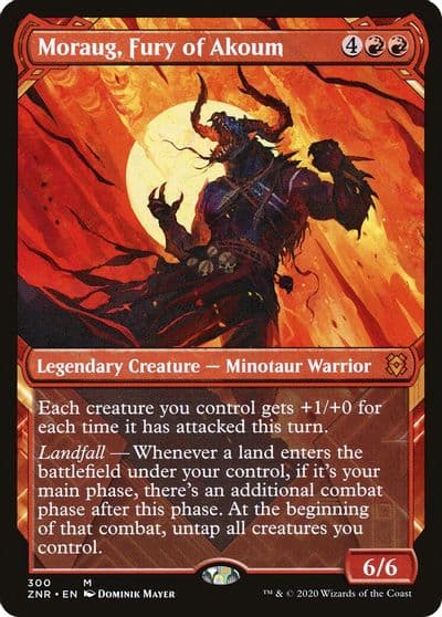 Moraug Fury of Akoum Showcase Zendikar Rising Magic card