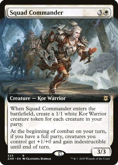 Squad Commander Extended Art Zendikar Rising Magic card