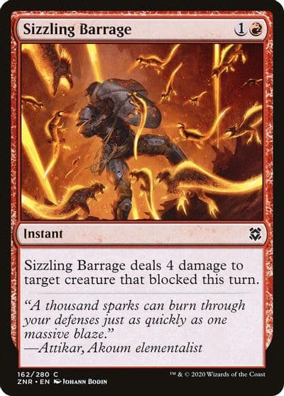 Sizzling Barrage Zendikar Rising Magic card