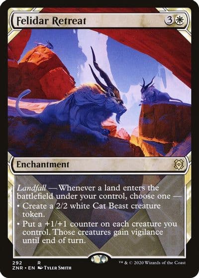 Felidar Retreat Showcase Zendikar Rising Magic card