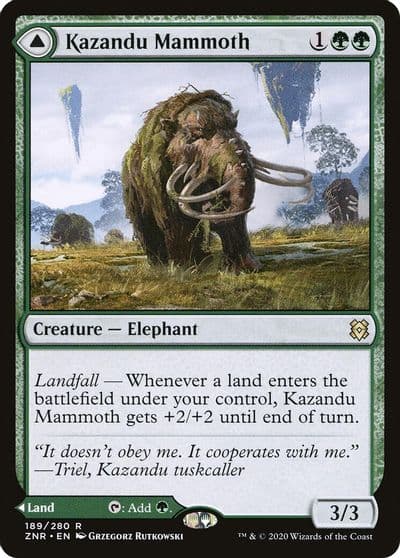 Kazandu Mammoth Zendikar Rising Magic card
