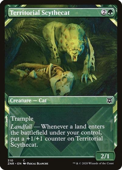 Territorial Scythecat Showcase Zendikar Rising Magic card