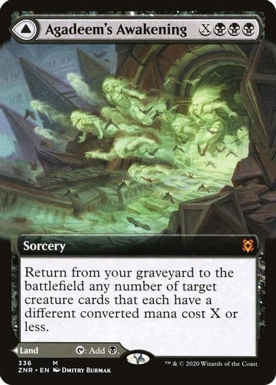Agadeems Awakening Extended Art Zendikar Rising Magic card