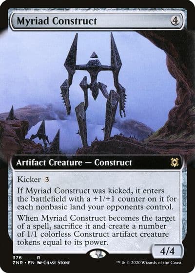 Myriad Construct Extended Art Zendikar Rising Magic card