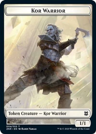 Kor Warrior Token Zendikar Rising Magic card