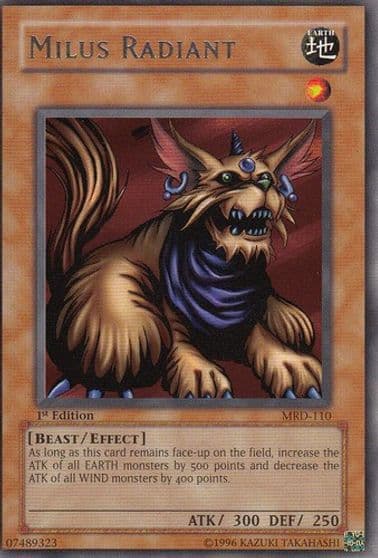 Milus Radiant Metal Raiders Yu-Gi-Oh! card