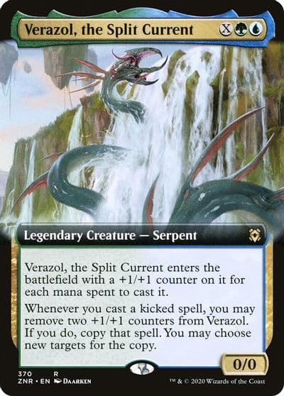 Verazol the Split Current Extended Art Zendikar Rising Magic card
