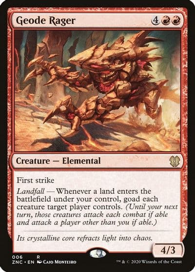 Geode Rager Commander: Zendikar Rising Magic card