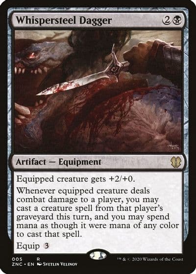 Whispersteel Dagger Commander: Zendikar Rising Magic card