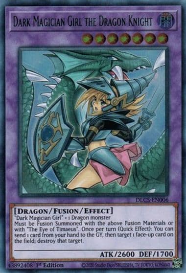 Dark Magician Girl the Dragon Knight Alternate Art Dragons of Legend: The Complete Series Yu-Gi-Oh! card