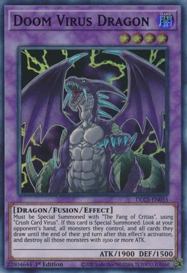 Doom Virus Dragon Green Dragons of Legend: The Complete Series Yu-Gi-Oh! card